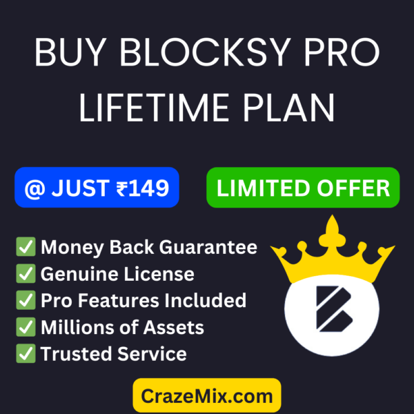 Blocksy Companion Pro and Themes and Plugin Only Rs149